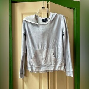 American Eagle Outfitters Light Blue Cowl Neck Hoodie